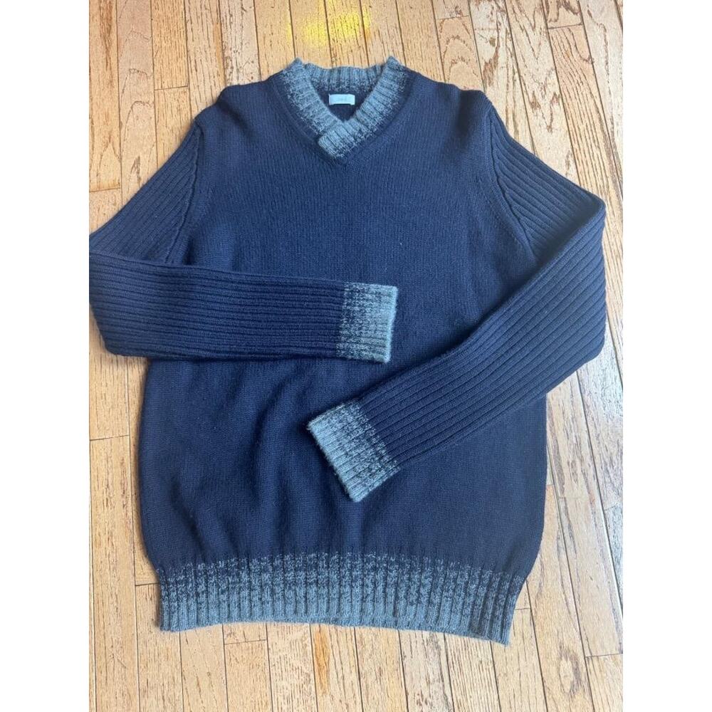 MENS MALO 100% cashmere v neck sweater size 58 size large (sw300